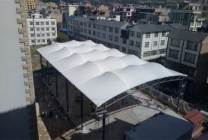 湖南永州籃球場膜結構