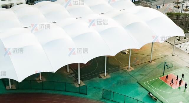 風(fēng)雨球場膜結(jié)構(gòu)雨棚